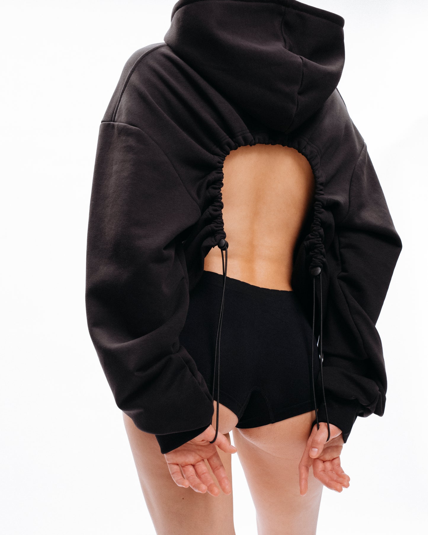 OPEN-BACK HOODIE