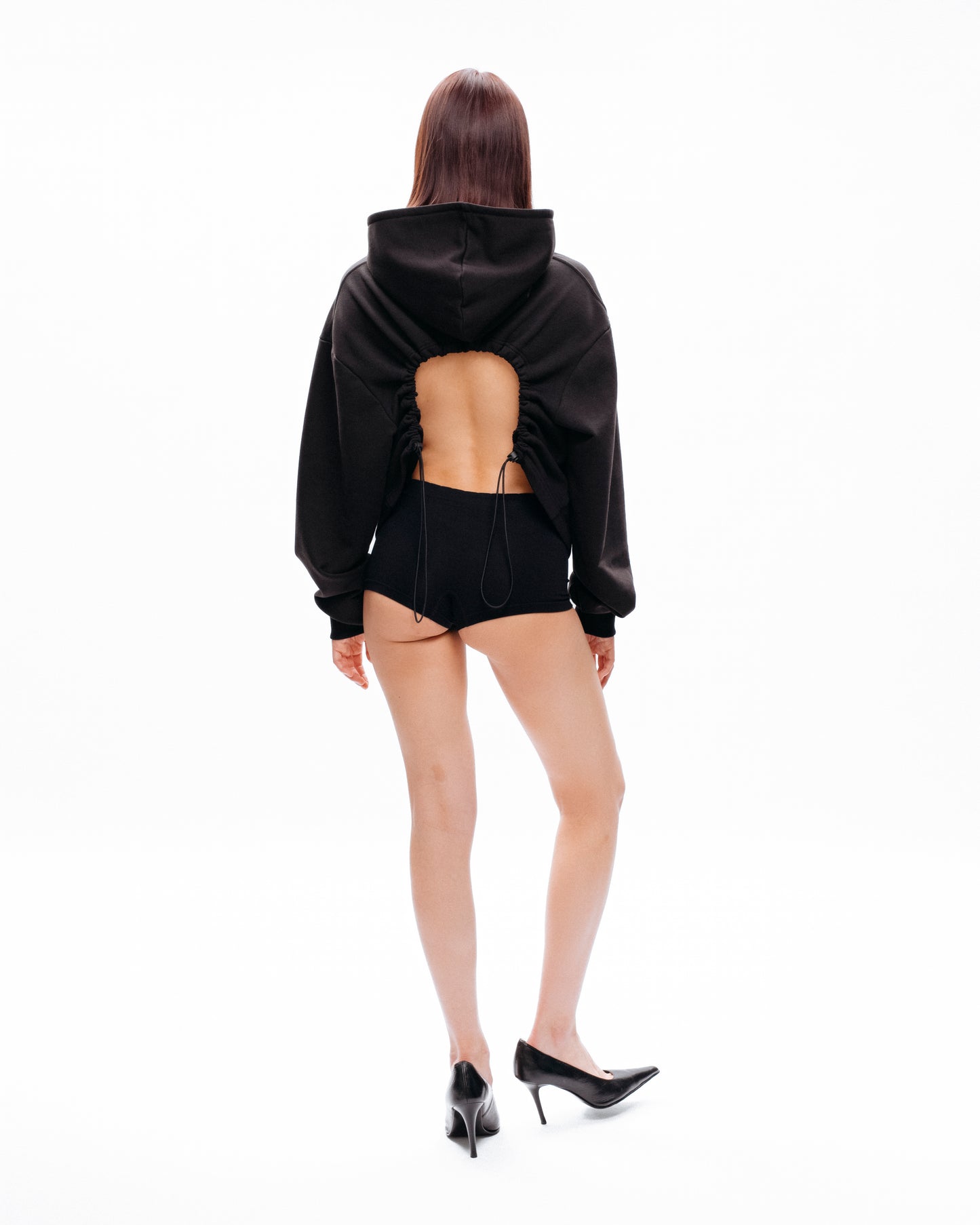 OPEN-BACK HOODIE