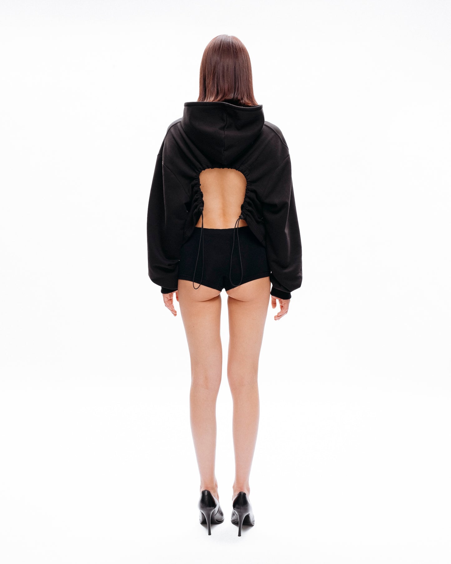 OPEN-BACK HOODIE